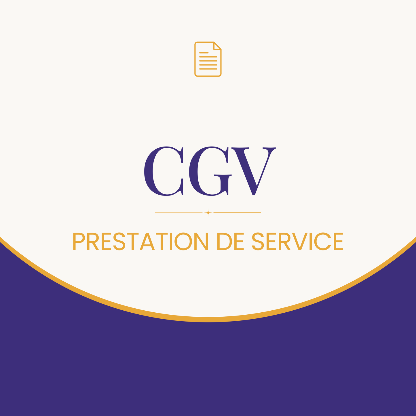 CGV Prestation de service - sur commande