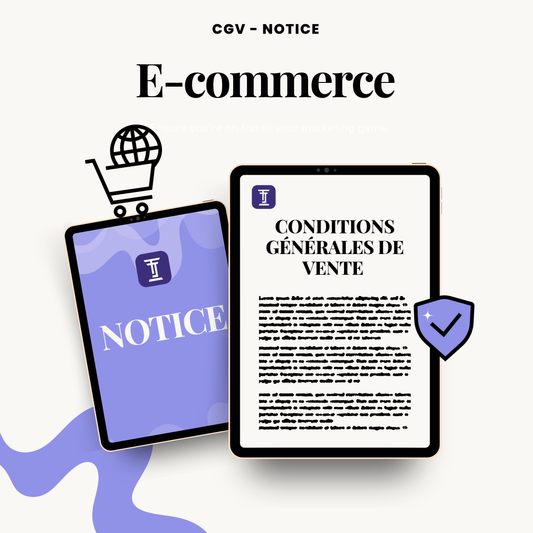 CGV E-commerce, modèle adapté sur commande